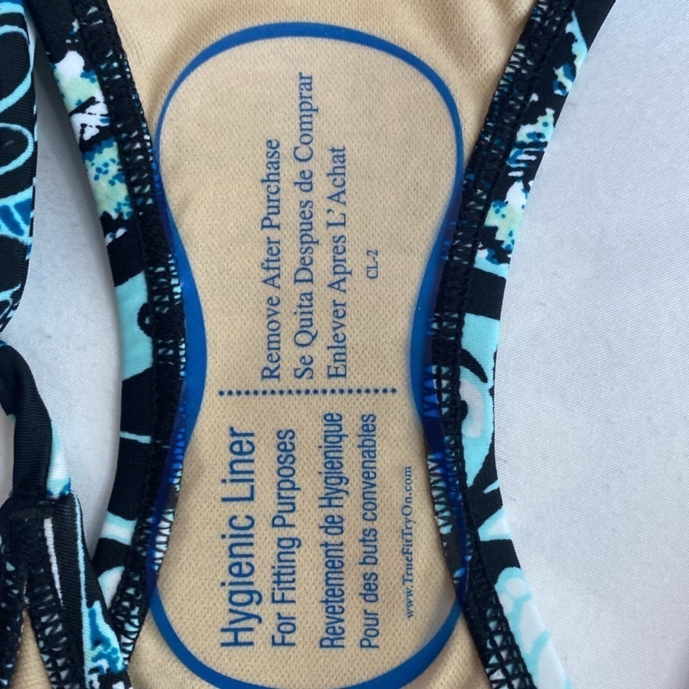 Swim By Cacique Blue Paisley Strapy Bikini Bottoms NWOT Size 24 SKU0832 - Picture 7 of 7
